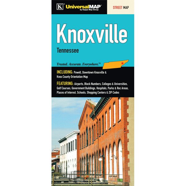 Universal Map Knoxville/Knox County Fold Map Wayfair.ca